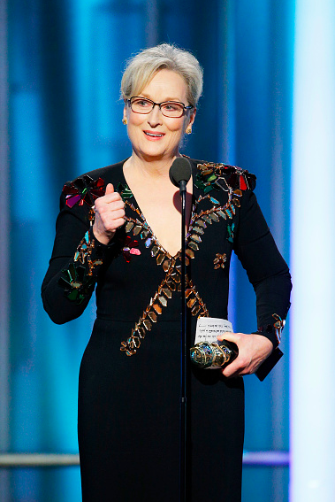 Meryl Streep at the 2017 Golden Globes.