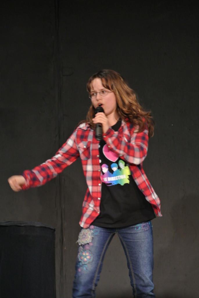 Laura McLaren sings Thats What Makes You Beautiful at this years Talent Show.