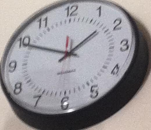 the clock slowly makes its way to 1:48 giving freedom to students.