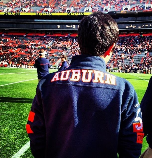 A Busy 2014 Ahead! Caption: Jacob Solomon supporting his future school, Auburn
