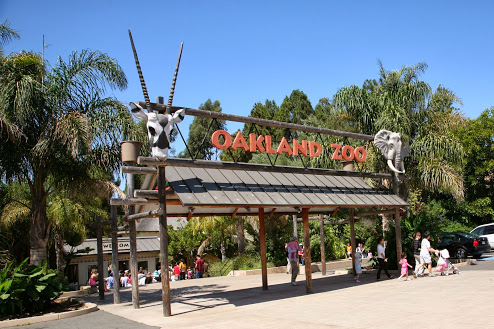 ABOVE: The Oakland Zoo entrance.