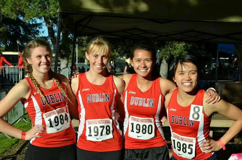 ABOVE: Track Athletes hanging out at a meet.