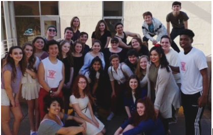 Members of drama department at Ohlone competition.