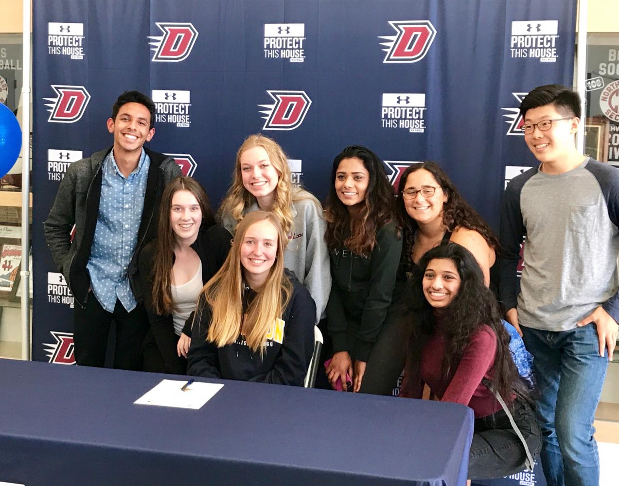 Sarah Grier at her signing day on May 17. She will play DIII college volleyball at Carlton College in Minnesota next year.