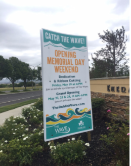 The Wave will have its grand opening over memorial day weekend.