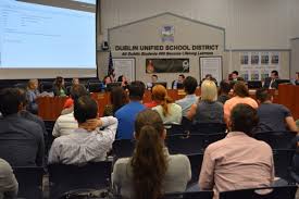 School board meeting. Photo retrieved from OneDublin.