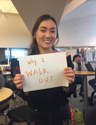 Sophomore Jasmin Kongsberg reaffirms her support for the walkout and explain why she walks out.