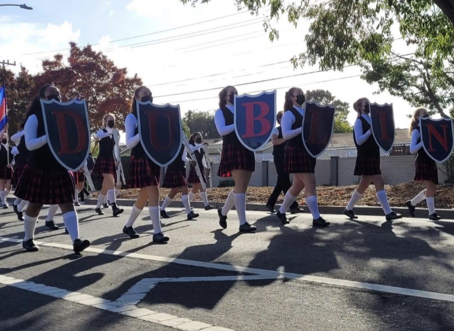 The start of the parade, led by the DHS Color Guard. (Source: Greeshma A.)