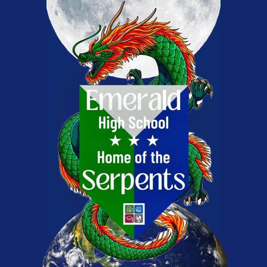 Emerald+High+has+confirmed+the+serpent+as+its+mascot%2C+with+green%2C+blue%2C+and+silver+as+its+school+colors%2C+although+the+official+logo+is+still+in+development.