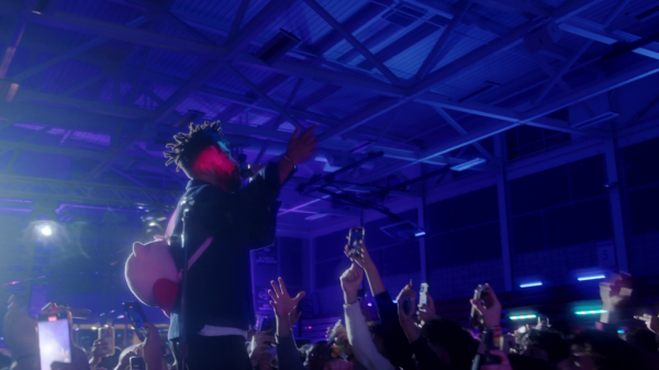 Super Duper Kyle performing at Homecoming. 