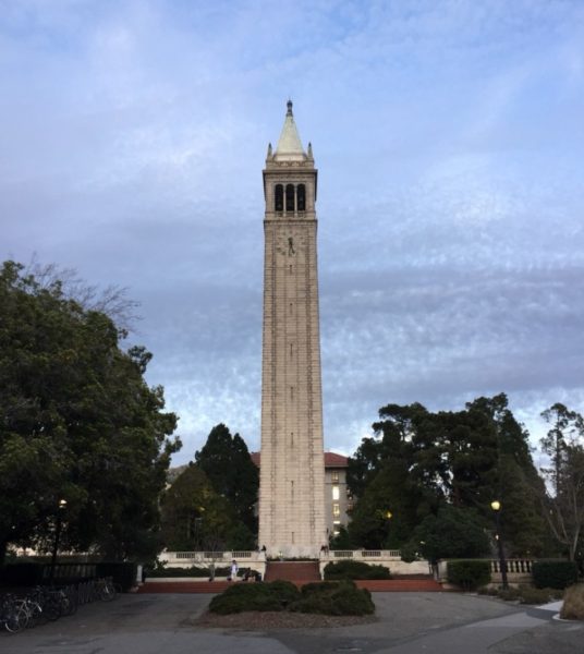 The Sather Tower, also known as the Campanile, at UC Berkeley.