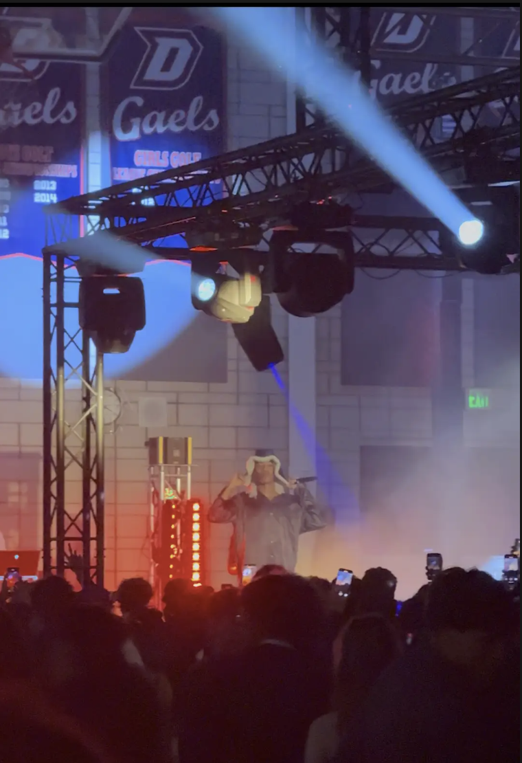 Rich Amiri performing at this year's homecoming. 